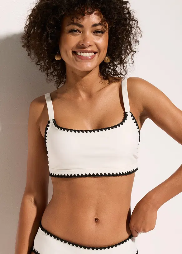 Bustier-Bikinioberteil mit Stickerei, bonprix