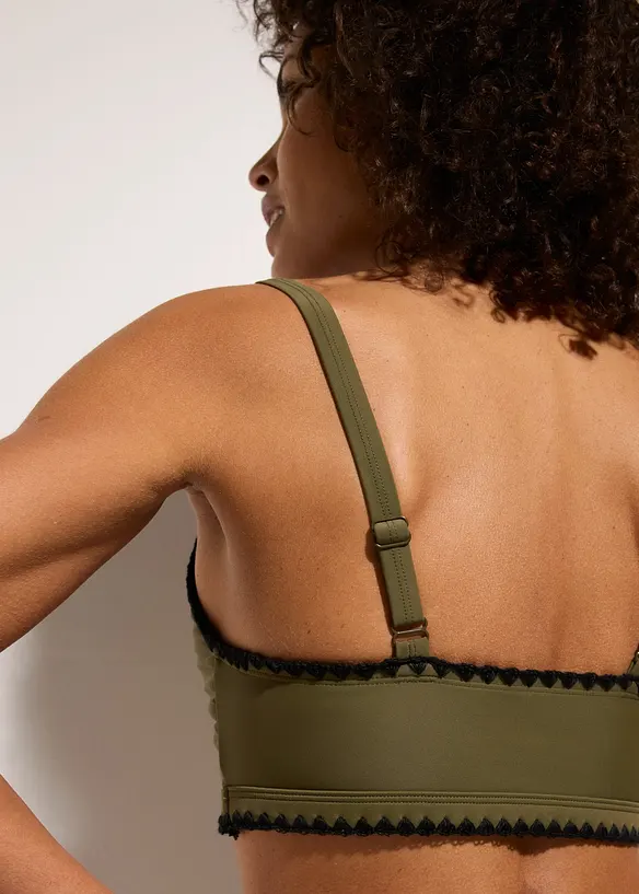 Bustier-Bikinioberteil mit Stickerei, bonprix