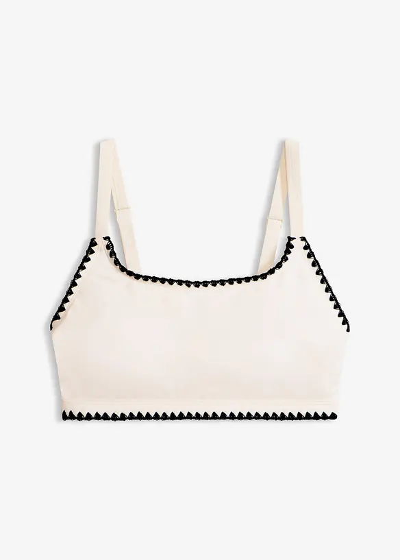 Bustier-Bikinioberteil mit Stickerei, bonprix