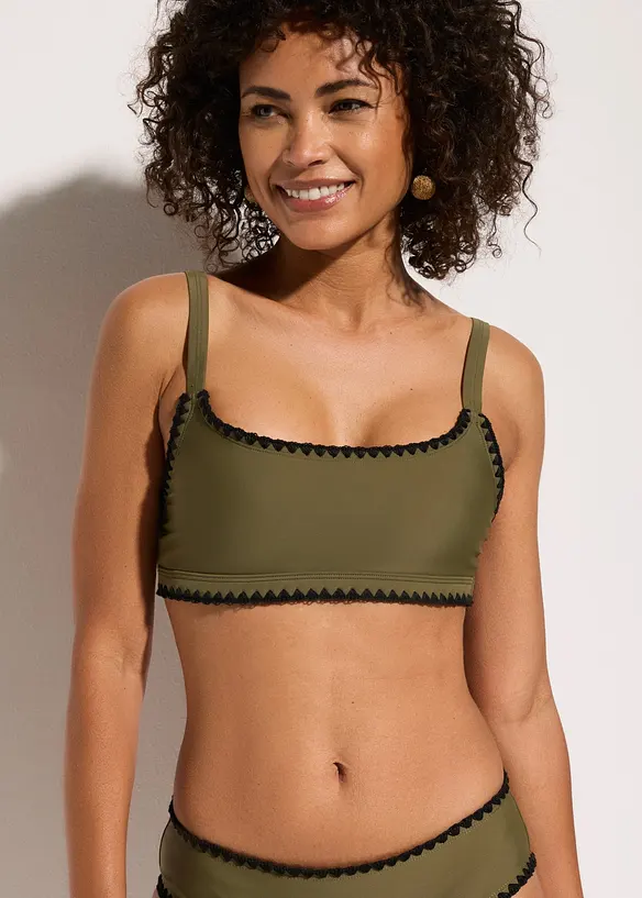 Bustier-Bikinioberteil mit Stickerei, bonprix