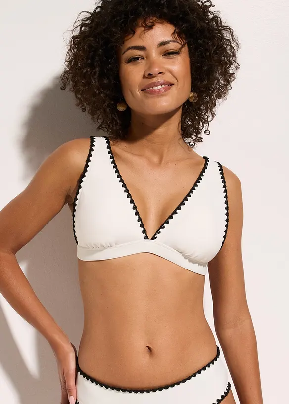 Bikinioberteil mit Stickerei, bonprix