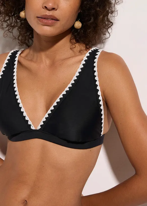 Bikinioberteil mit Stickerei, bonprix