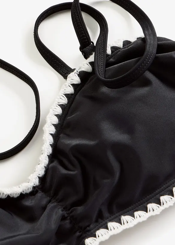 Bandeau-Bikinioberteil mit Stickerei, bonprix