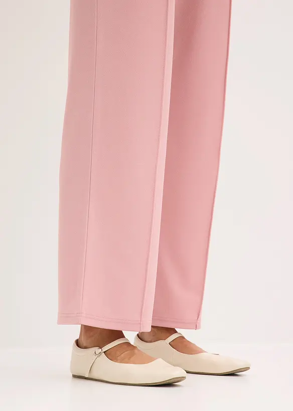 Pantalon &eacute;lastiqu&eacute; en interlock &eacute;pais, bonprix