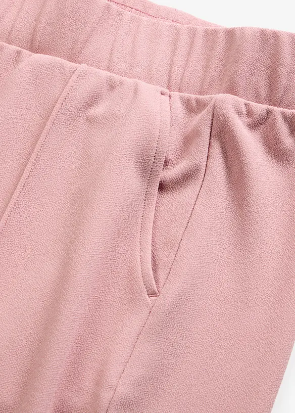 Pantalon &eacute;lastiqu&eacute; en interlock &eacute;pais, bonprix