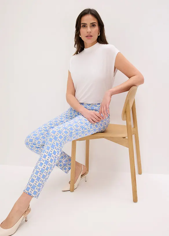 Pantalon 7/8 en bengaline extensible, bonprix