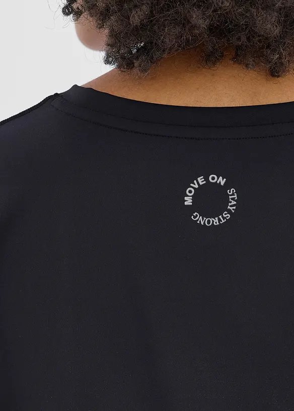 Top de sport ultra-l&eacute;ger &agrave; fronces, s&eacute;chage rapide, bonprix