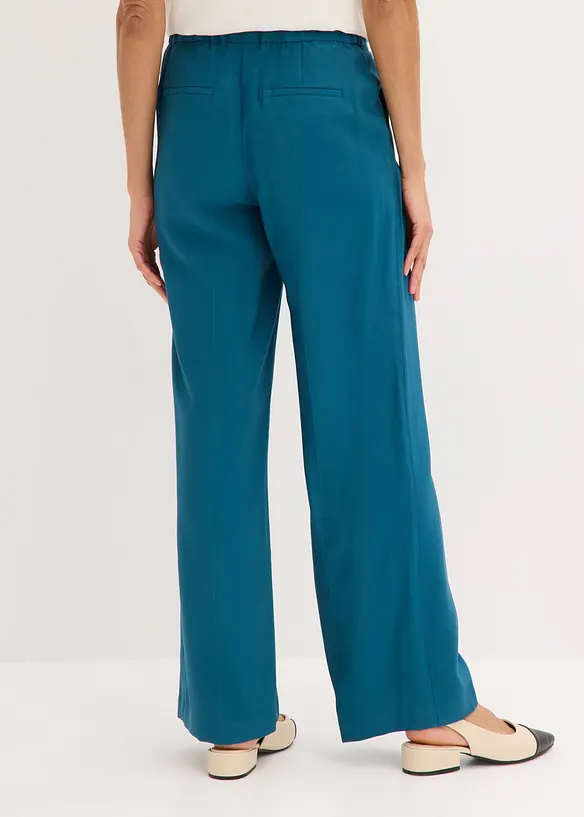 Pantalon large et l&eacute;ger &agrave; pinces, bonprix