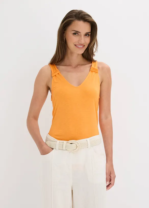 Jersey-Top aus reiner Viskose, bonprix