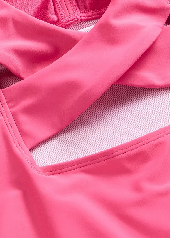 Maillot 1 pi&egrave;ce sculptant &agrave; col en V, maintien mod&eacute;r&eacute;, bonprix