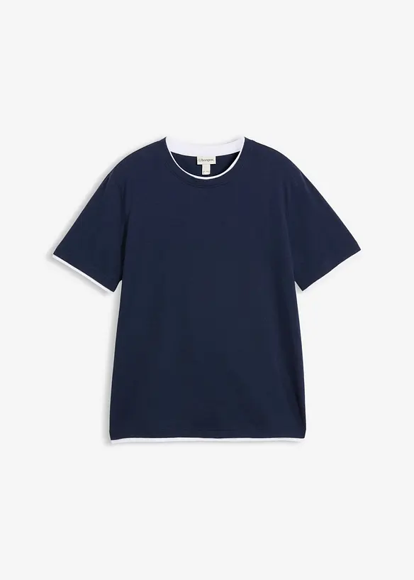 T-shirt aspect 2en1 en fil flamm&eacute;, bonprix