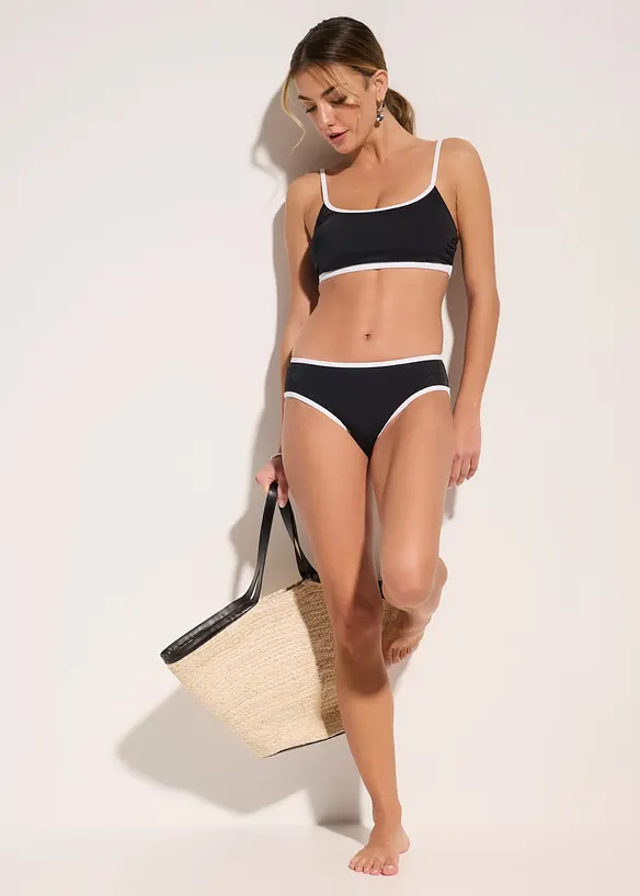 Bas de maillot avec liser&eacute; blanc contrastant, bonprix