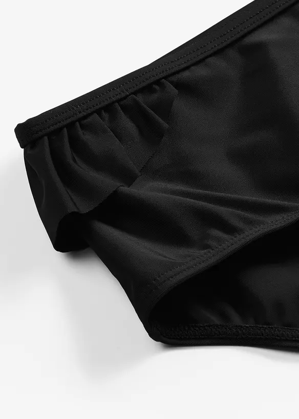 Bas de maillot taille haute avec volant, s&eacute;chage rapide, bonprix