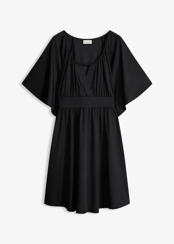 Robe courte avec d&eacute;collet&eacute; plongeant, bonprix