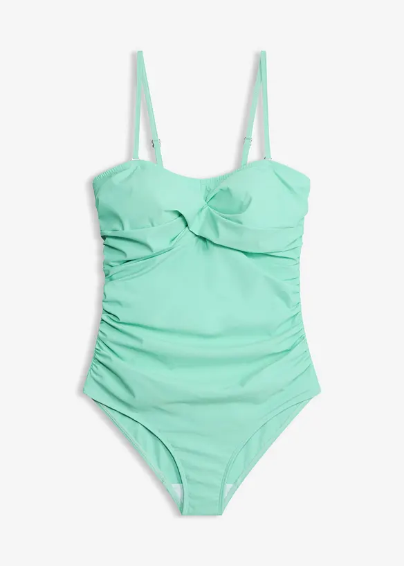 Maillot 1 pi&egrave;ce sculptant style crois&eacute;, maintien l&eacute;ger, bonprix
