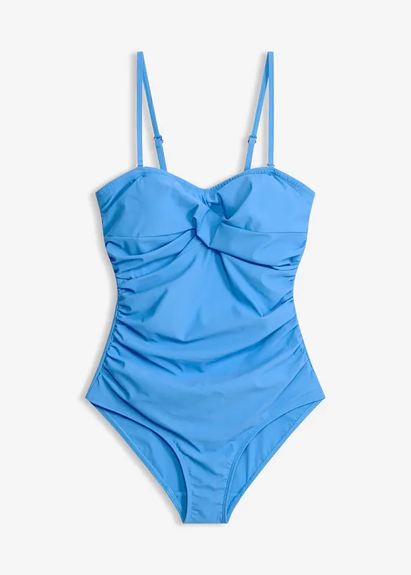Maillot 1 pi&egrave;ce sculptant style crois&eacute;, maintien l&eacute;ger, bonprix