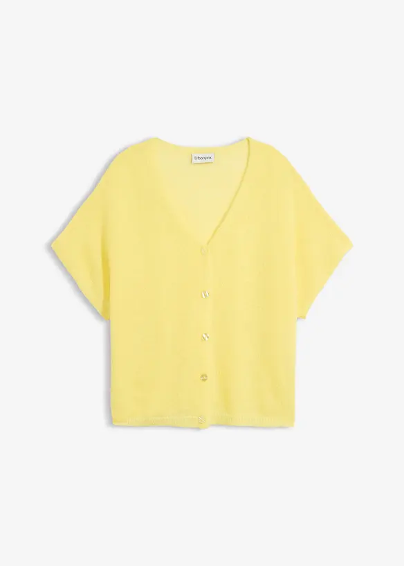 Cardigan oversize &agrave; manches courtes, bonprix