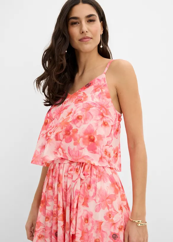 Robe midi en mesh doux, bonprix