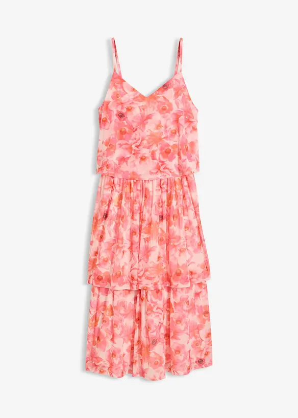 Robe midi en mesh doux, bonprix