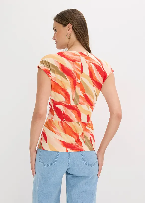 T-shirt drap&eacute; en viscose extensible douce, bonprix