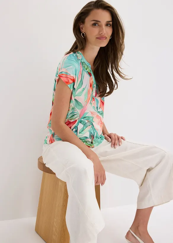 T-shirt doux en viscose extensible, bonprix