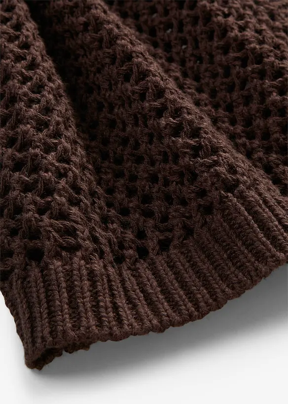 Gilet en maille ajour&eacute;e, bonprix