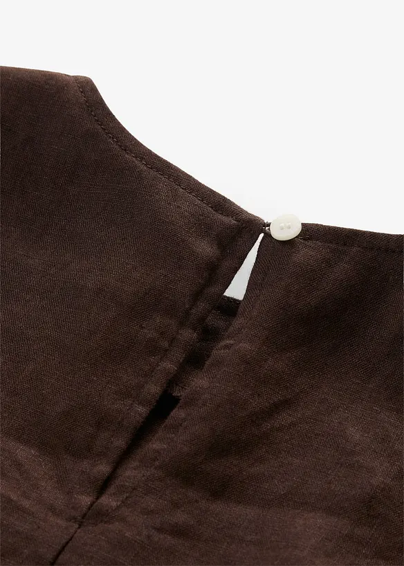 Kurzes Top aus reinem Leinen, bonprix