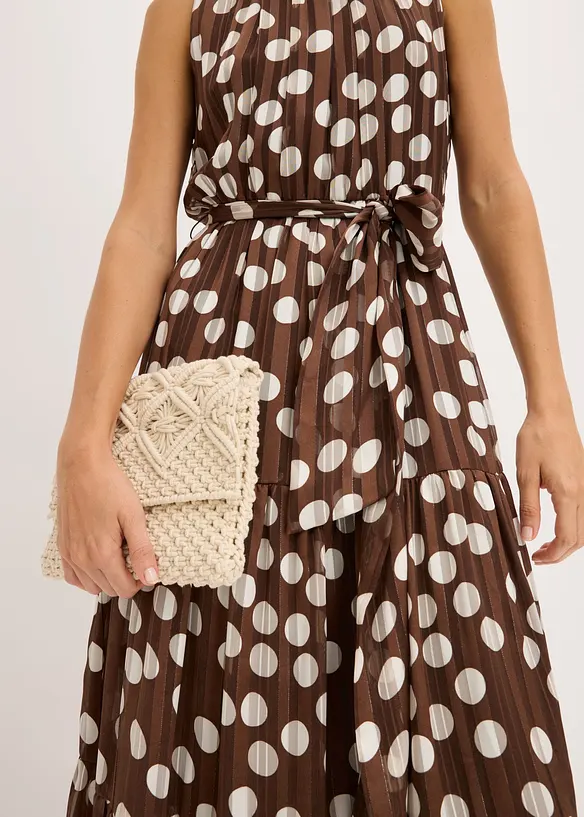 Robe en mousseline avec fil brillant, bonprix