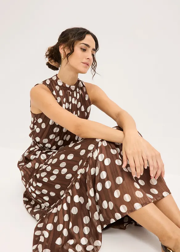 Robe en mousseline avec fil brillant, bonprix