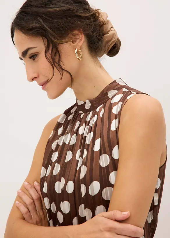 Robe en mousseline avec fil brillant, bonprix