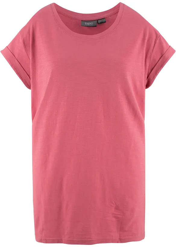 Boxy-Longshirt mit kurzen &Auml;rmeln, bonprix