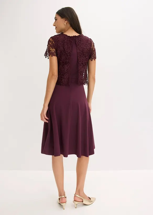 Midikleid mit Spitze, bonprix