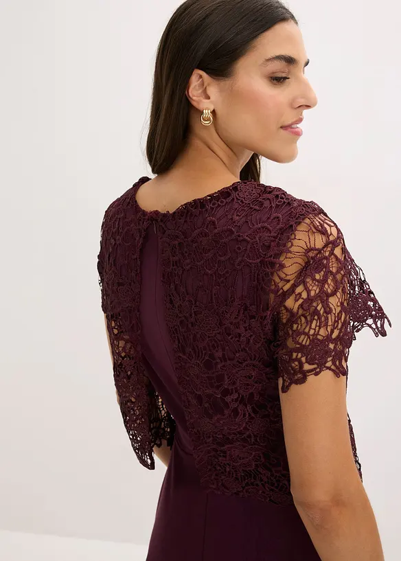 Midikleid mit Spitze, bonprix