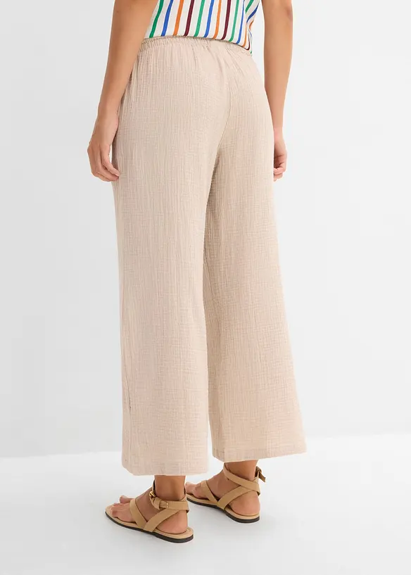 Palazzo-Hose aus luftigem Musselin, bonprix