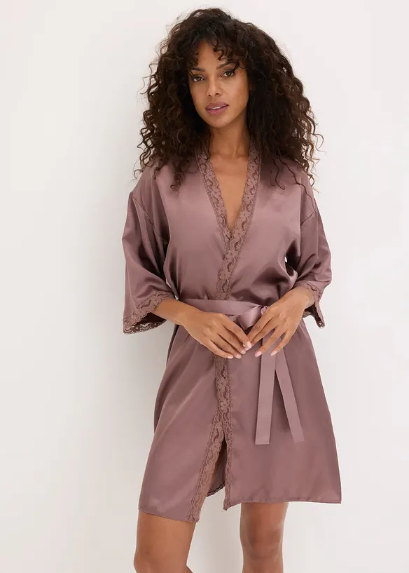 Kimono en satin, bonprix