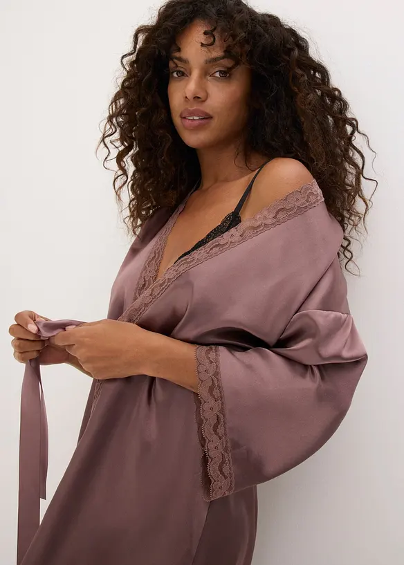 Kimono en satin, bonprix