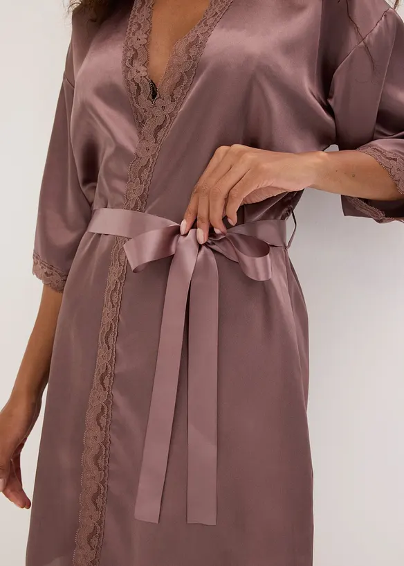 Kimono en satin, bonprix