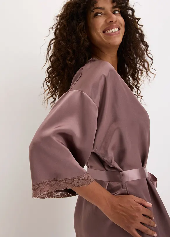 Kimono en satin, bonprix