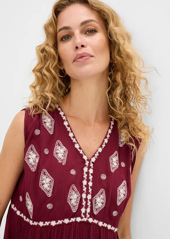 Blouse sans manches en viscose fluide, bonprix