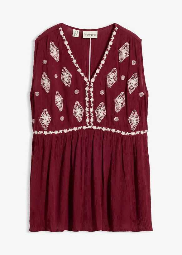 Blouse sans manches en viscose fluide, bonprix