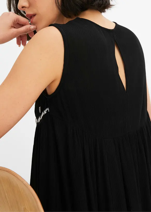 Blouse sans manches en viscose fluide, bonprix