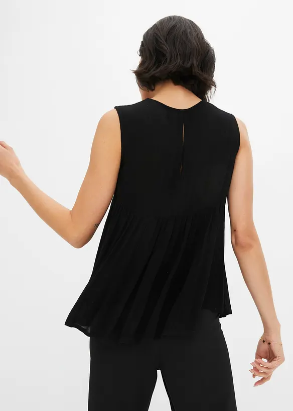 Blouse sans manches en viscose fluide, bonprix