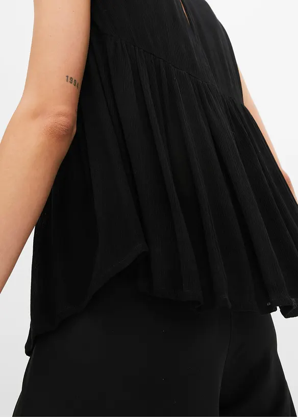 Blouse sans manches en viscose fluide, bonprix