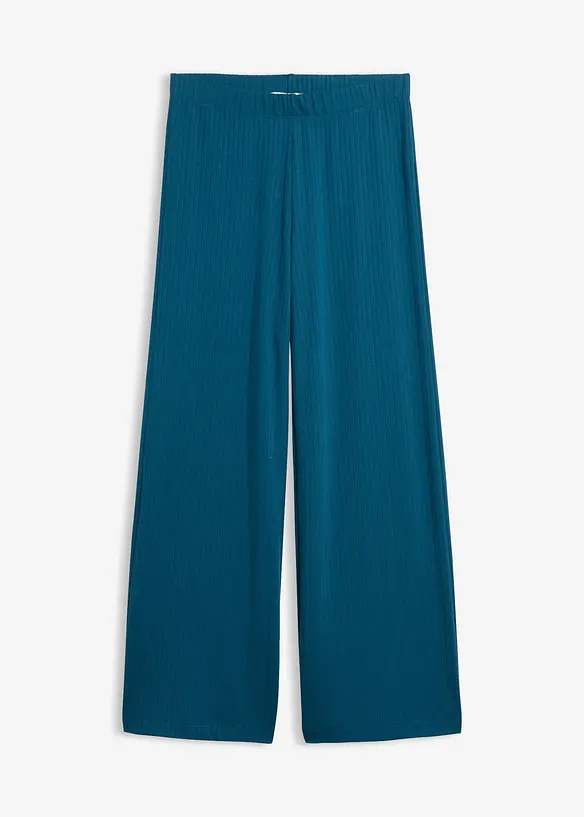 Pantalon palazzo &agrave; taille &eacute;lastiqu&eacute;e, bonprix