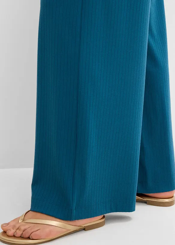 Pantalon palazzo &agrave; taille &eacute;lastiqu&eacute;e, bonprix