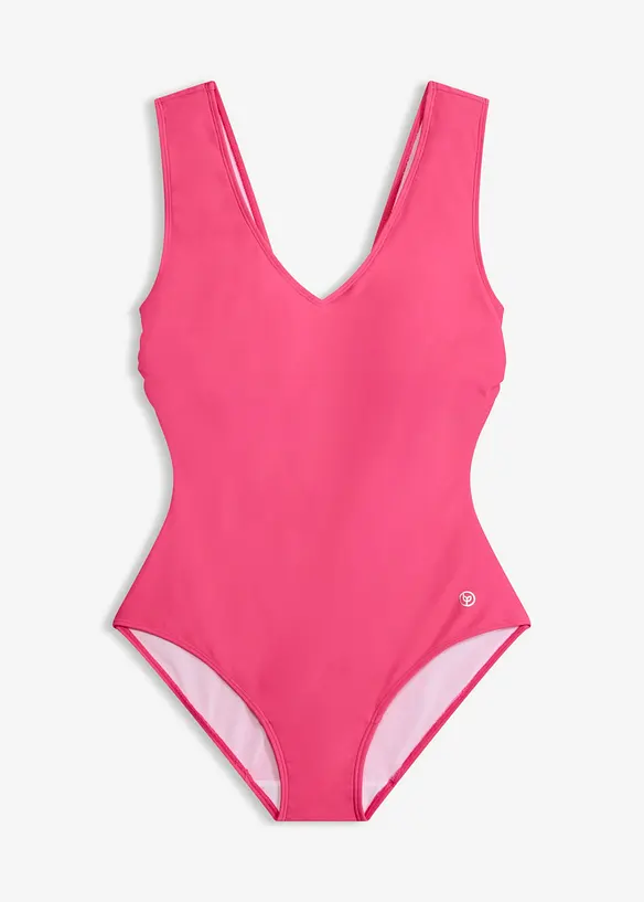 Medium Shape-Badeanzug mit V-Ausschnitt, bonprix