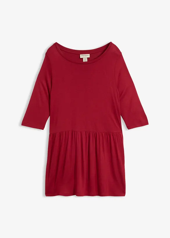 Longshirt aus Viskose mit Volant, bonprix