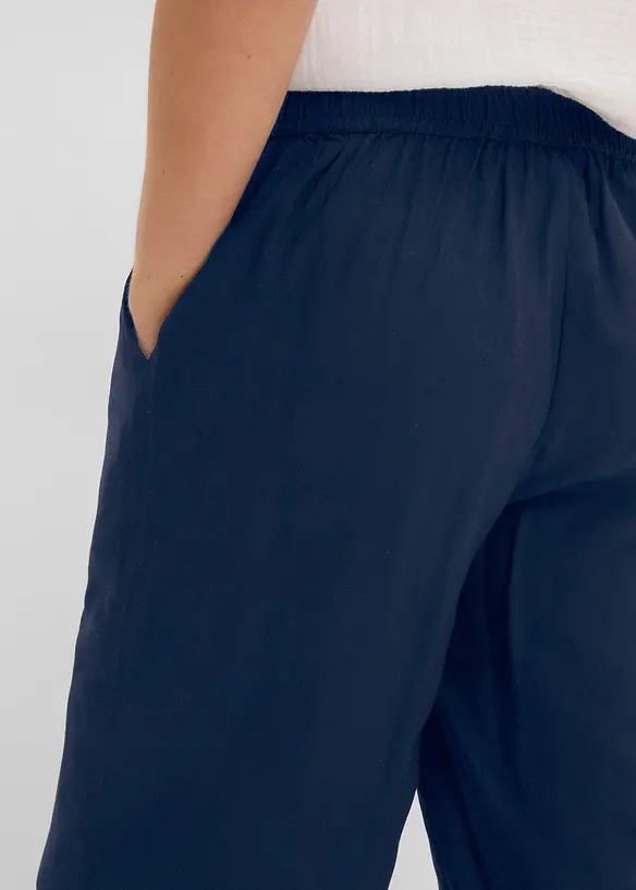 3/4-Hose mit Bequembund aus Viskose, bonprix