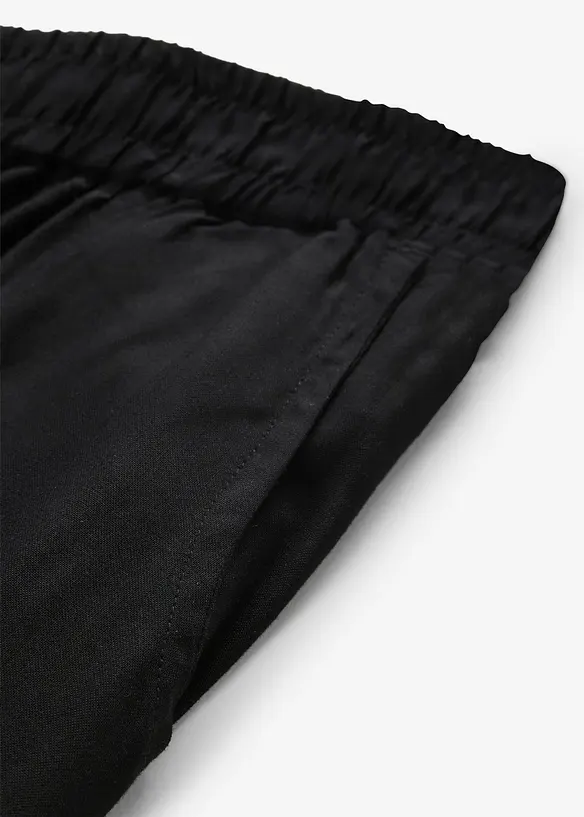 Pantalon 3/4 en viscose avec taille &eacute;lastiqu&eacute;e, bonprix
