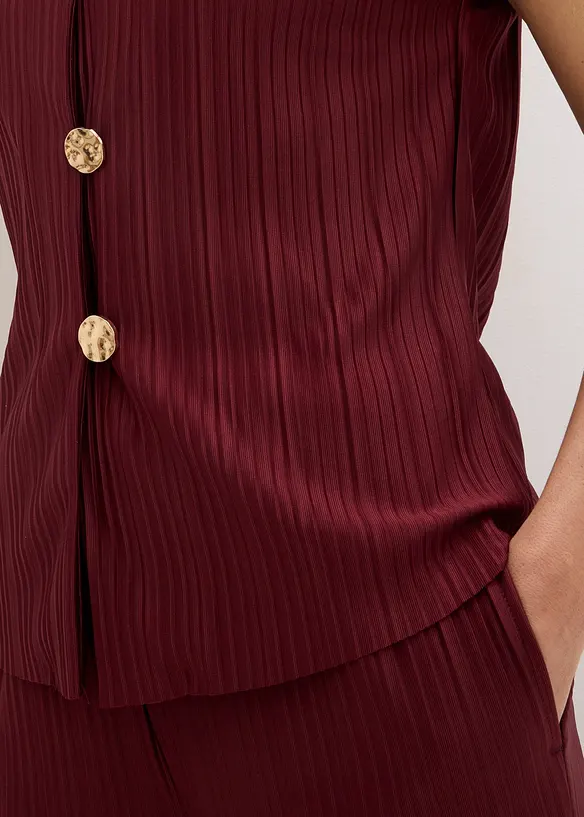 Top mit Plissee, bonprix